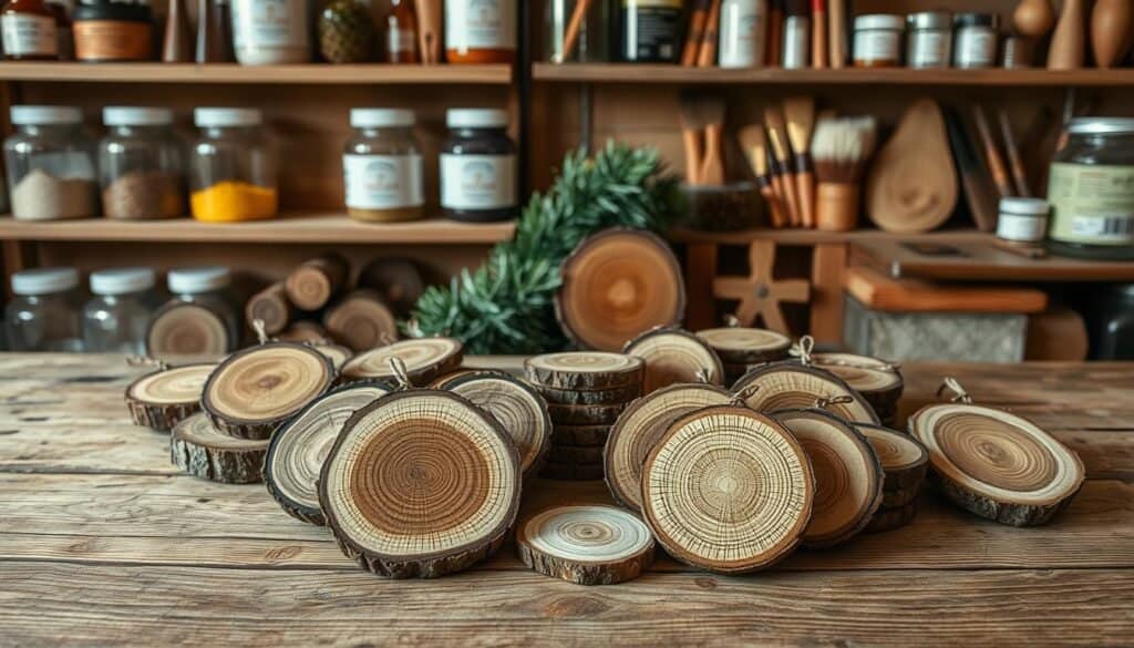 preserving wood slice crafts