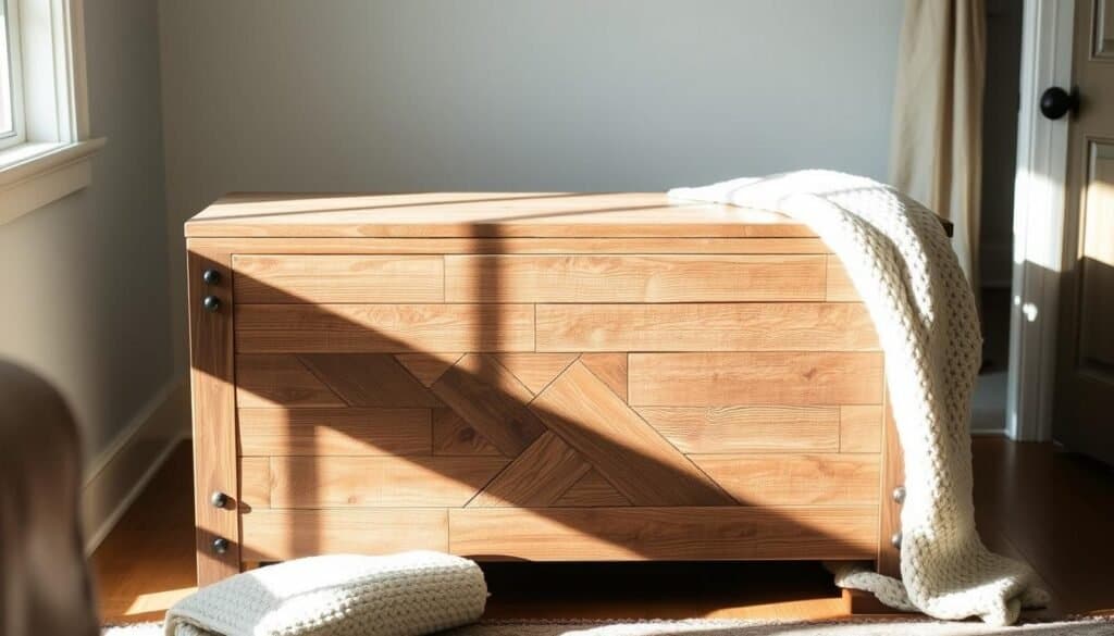 reclaimed barn wood blanket chest