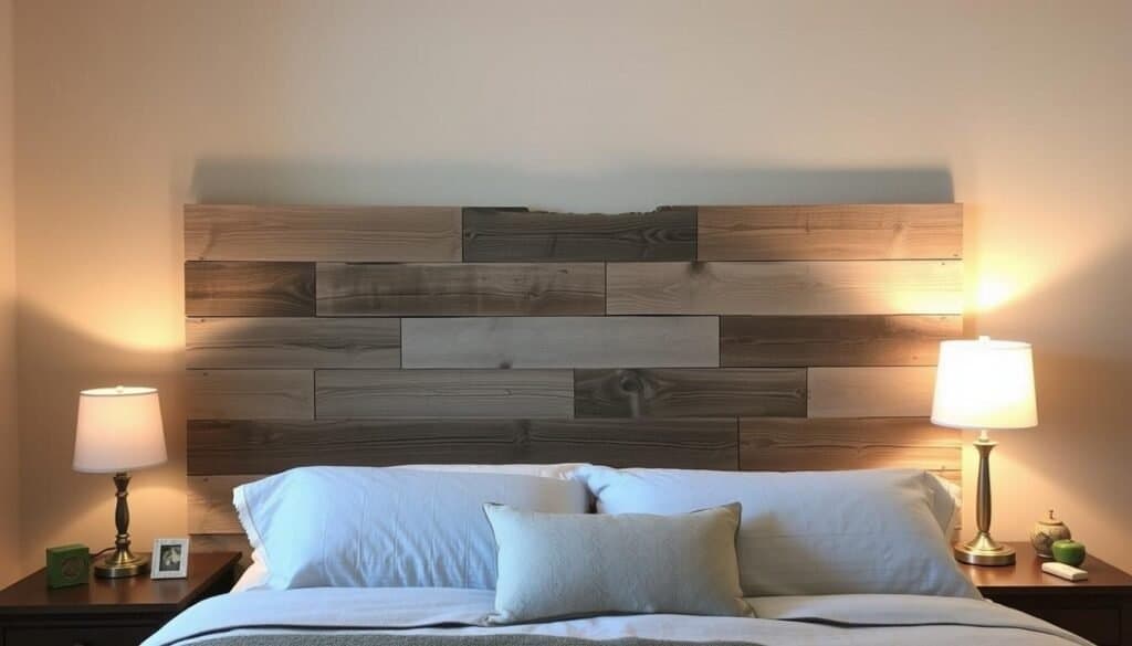 reclaimed barn wood headboard project