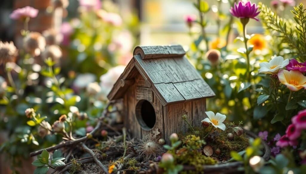 rustic birdhouse garden decor