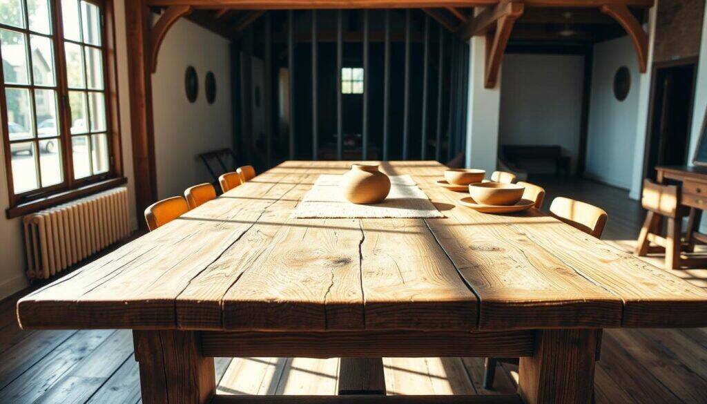 rustic farmhouse table