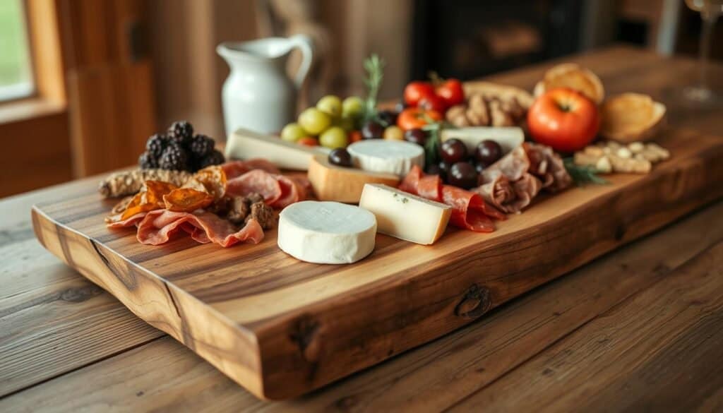 rustic live edge charcuterie boards