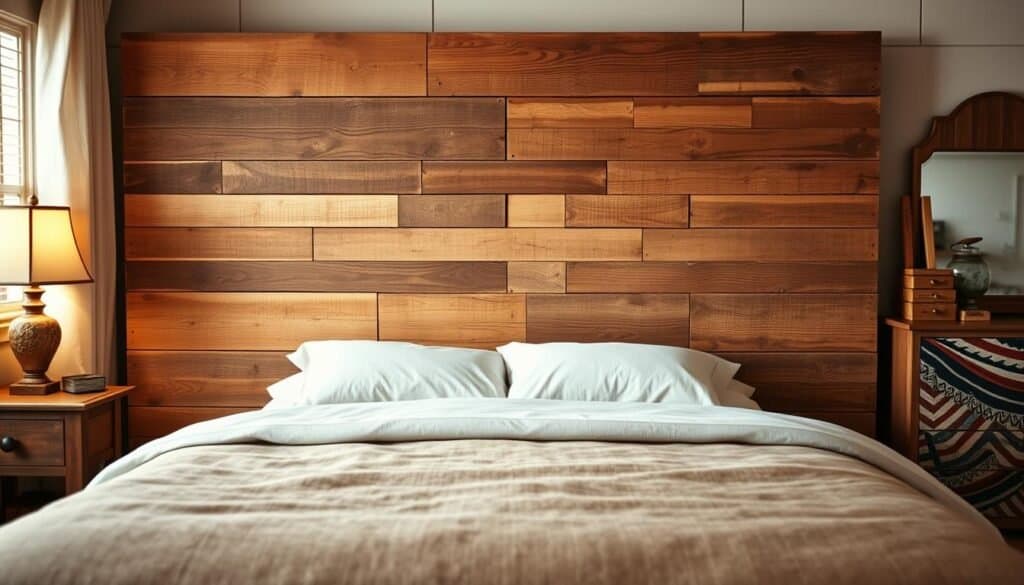 rustic pallet wood headboard project