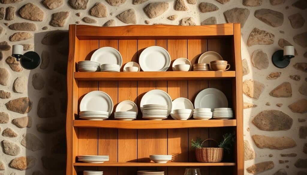 rustic plate rack ideas