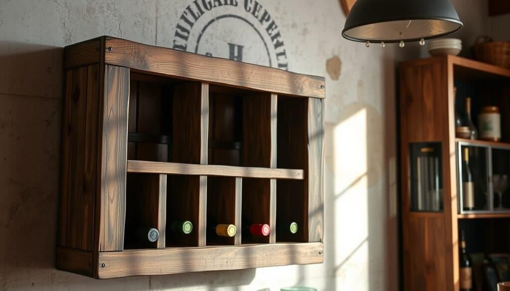 rustic wine rack design