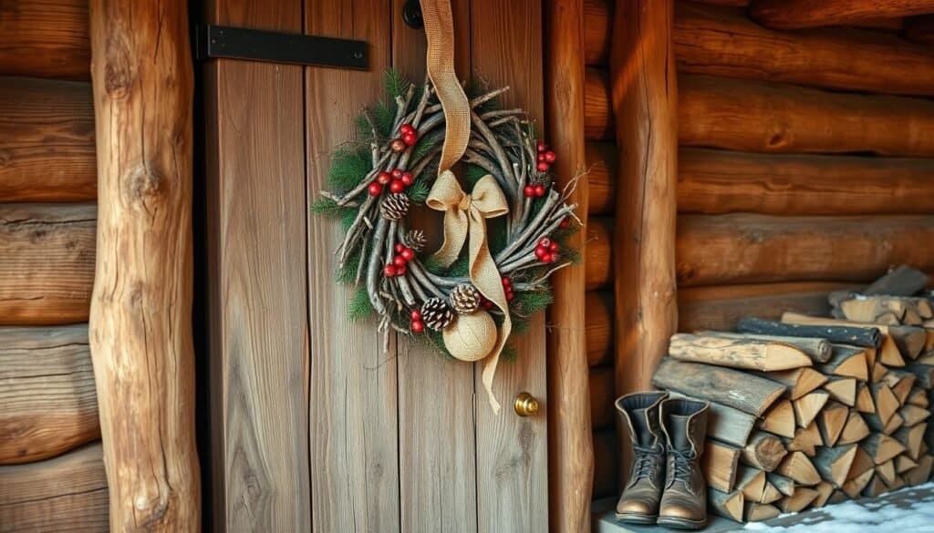 rustic wood Christmas decor