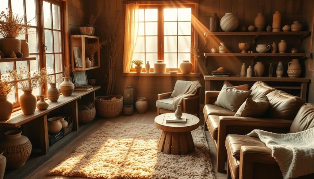 rustic wood décor