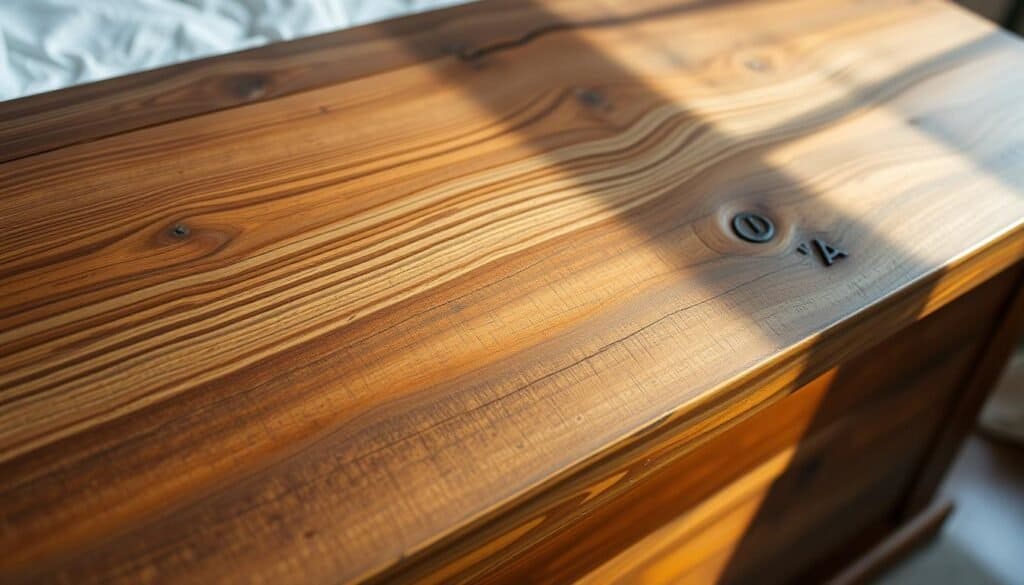 rustic wooden blanket chest finishing techniques