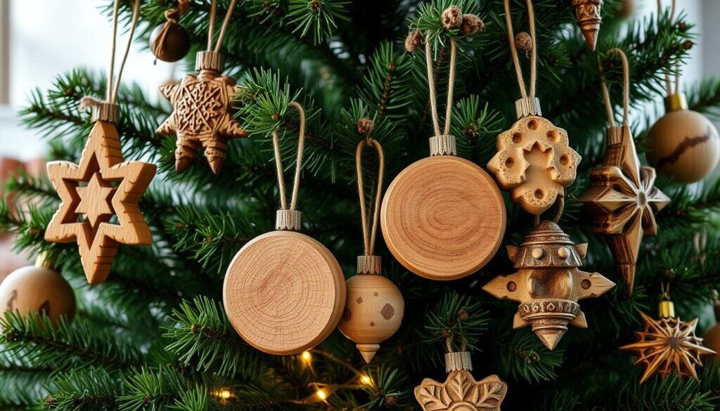 rustic wooden ornaments