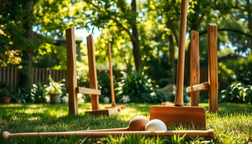 rustic wooden playground equipment