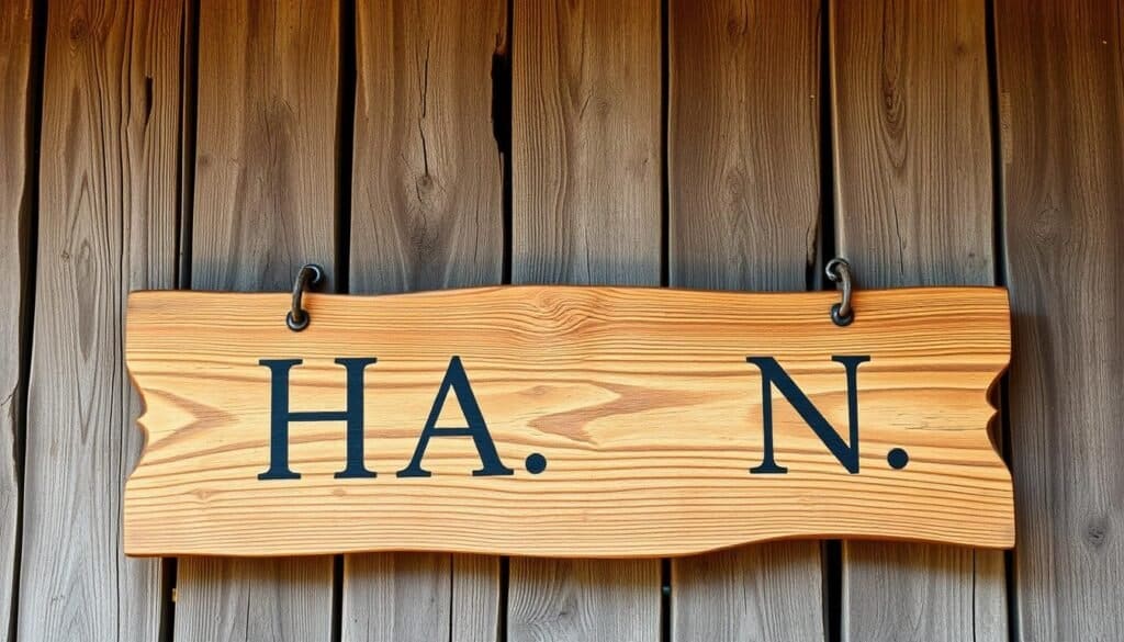 rustic wooden signs
