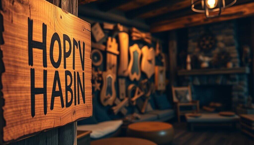 rustic wooden signs