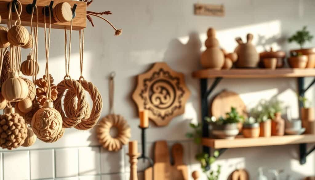 seasonal wooden decor for kitchen walls