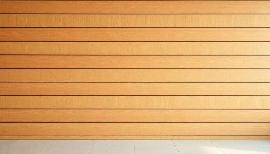 sleek wood slat wall
