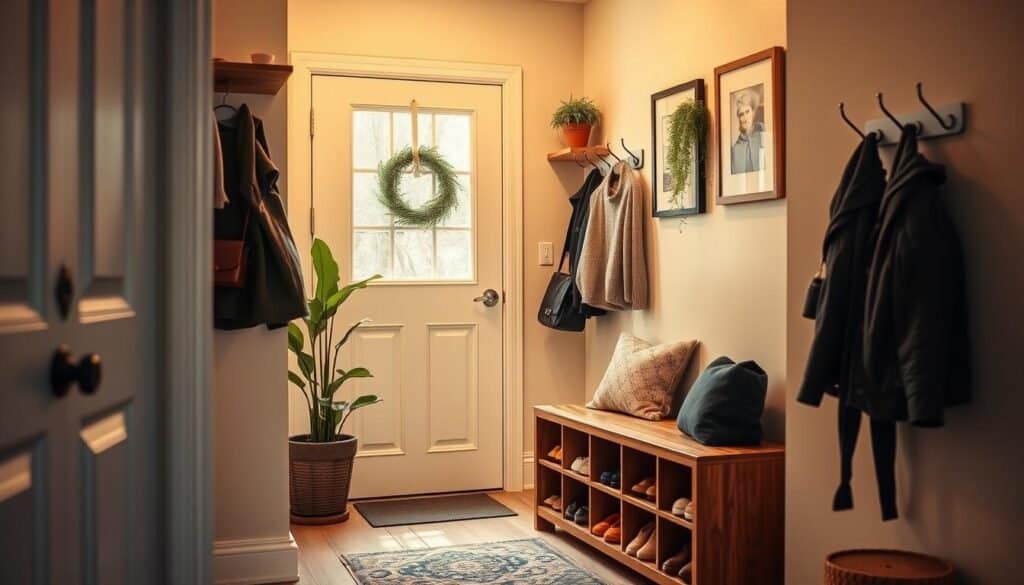 small entryway organization