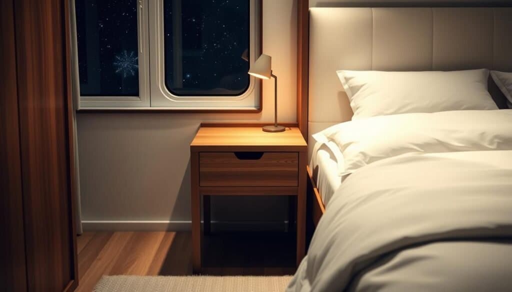 space-saving bedside table ideas