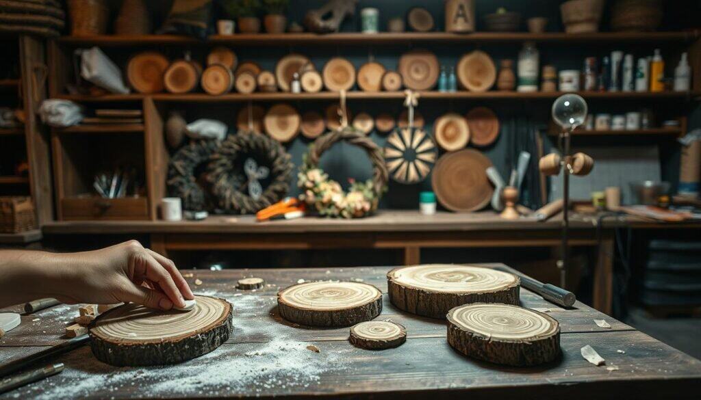 troubleshooting wood slice crafts