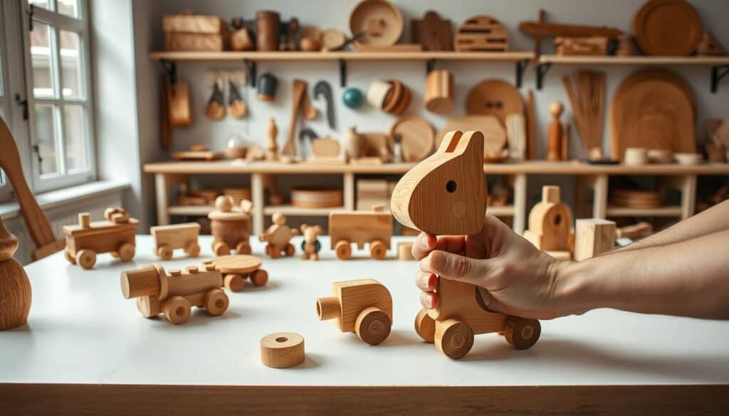 upcycling wood for toys