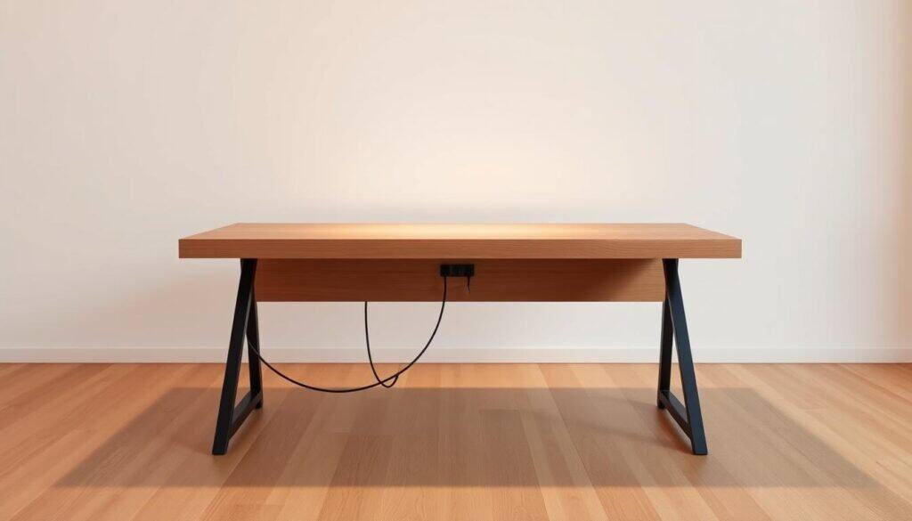 wood desk design
