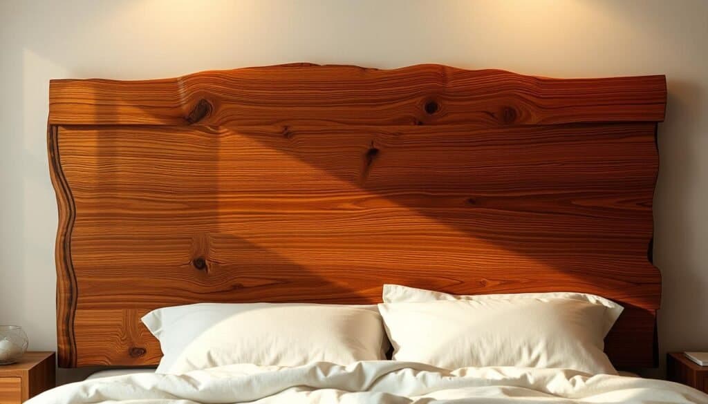 wood headboard