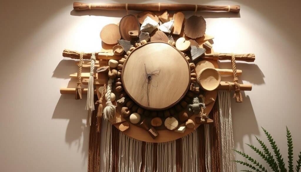 wood plant wall décor