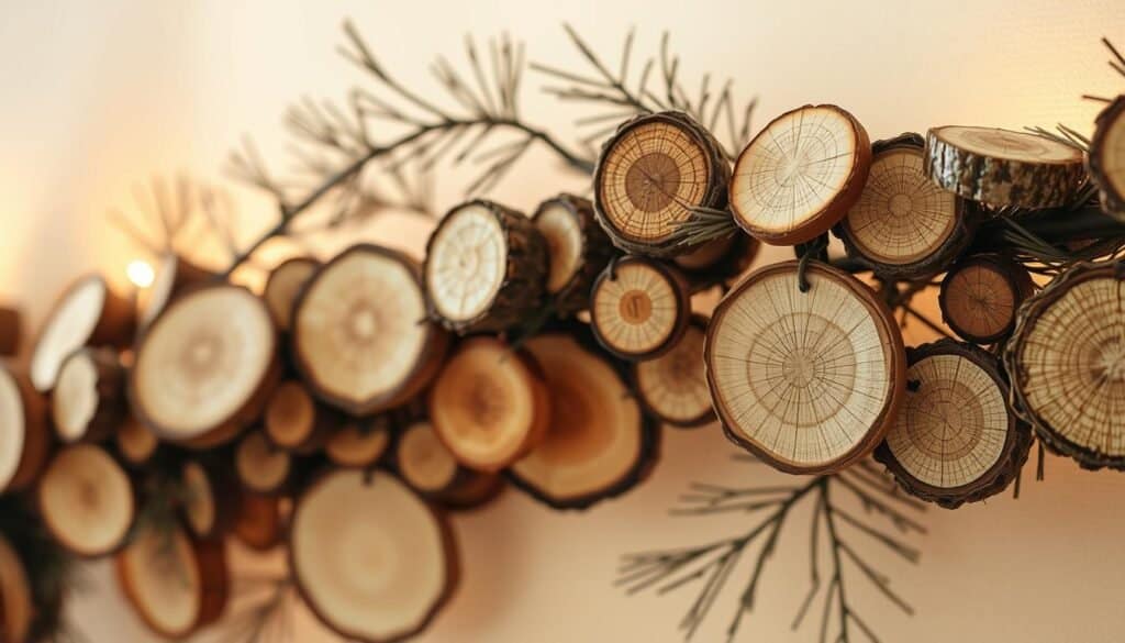 wood slice garlands