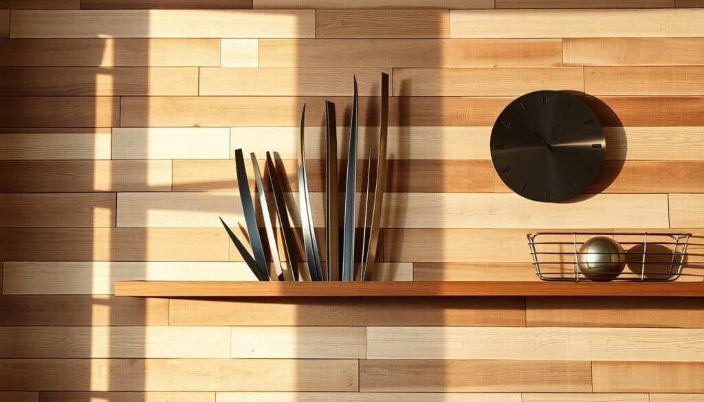 wood wall art decor with metal artwork wall