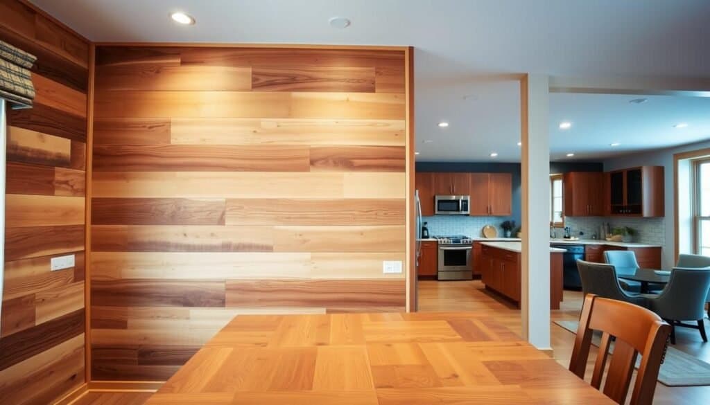 wood wall treatments for dining zones