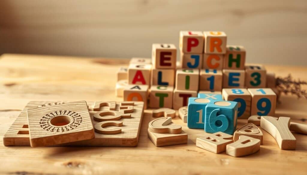 wooden accessories for kids learning activity