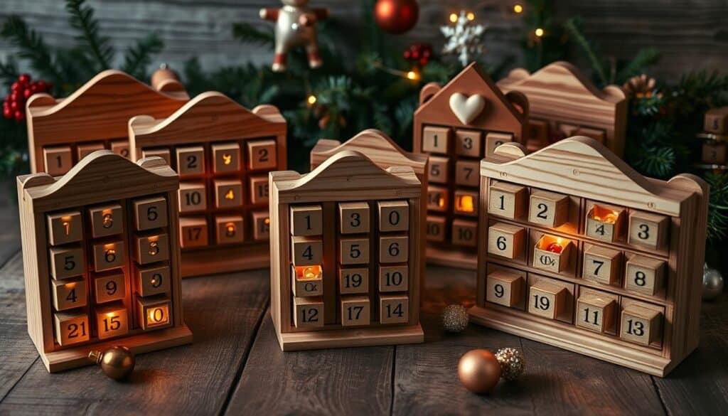 wooden advent calendars