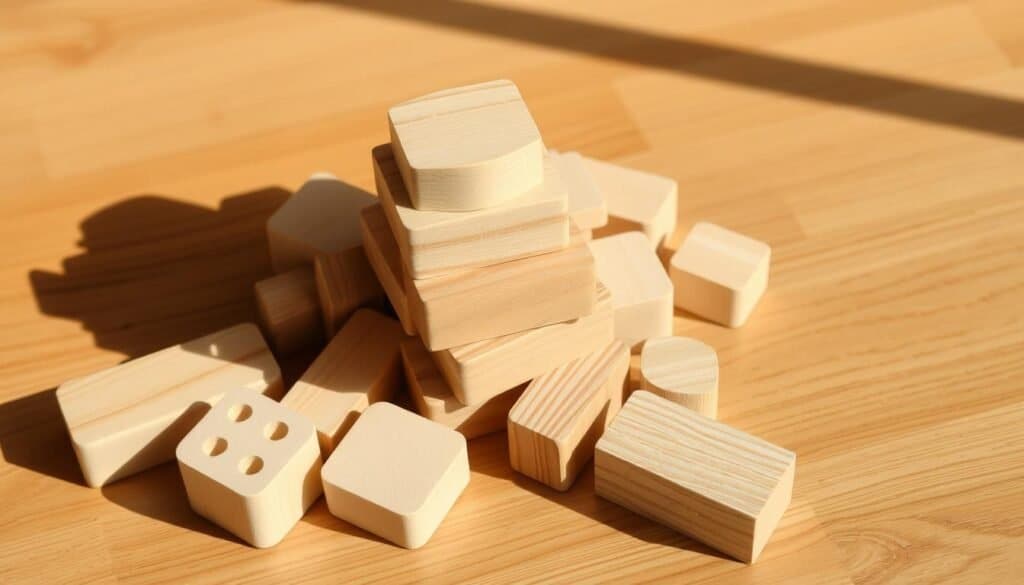 wooden blocks