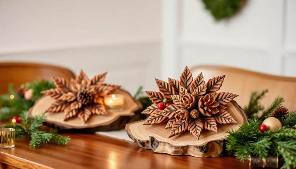 wooden centerpieces