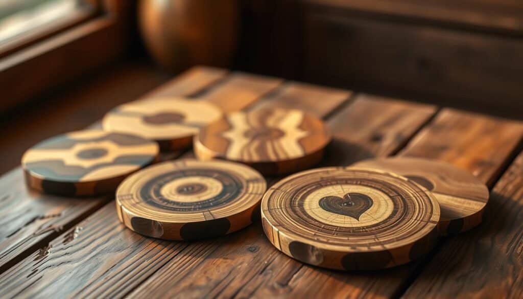 wooden coasters