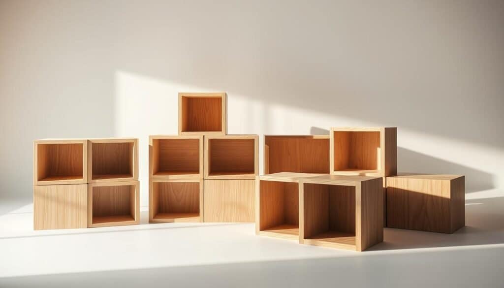 wooden cube storage solutions for home decor