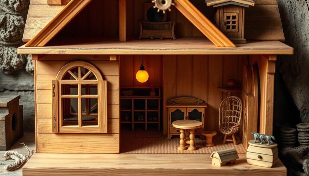 wooden dollhouses