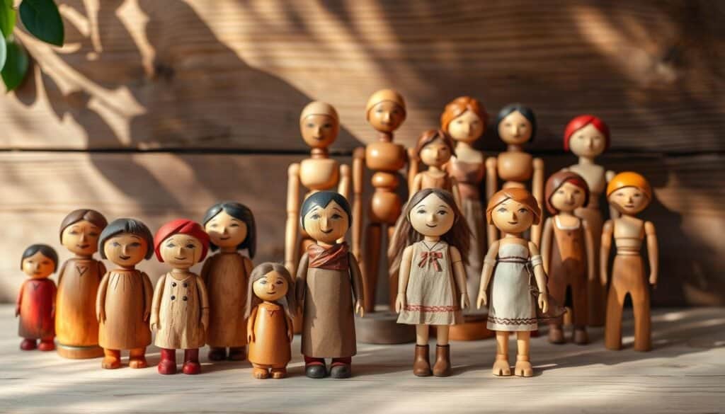 wooden dolls