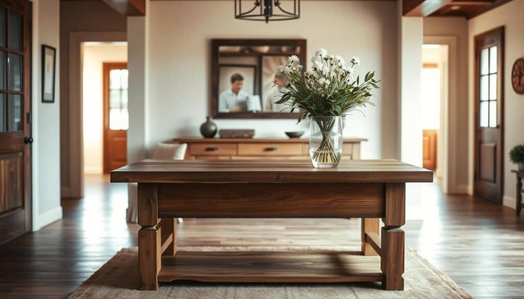wooden entryway table ideas