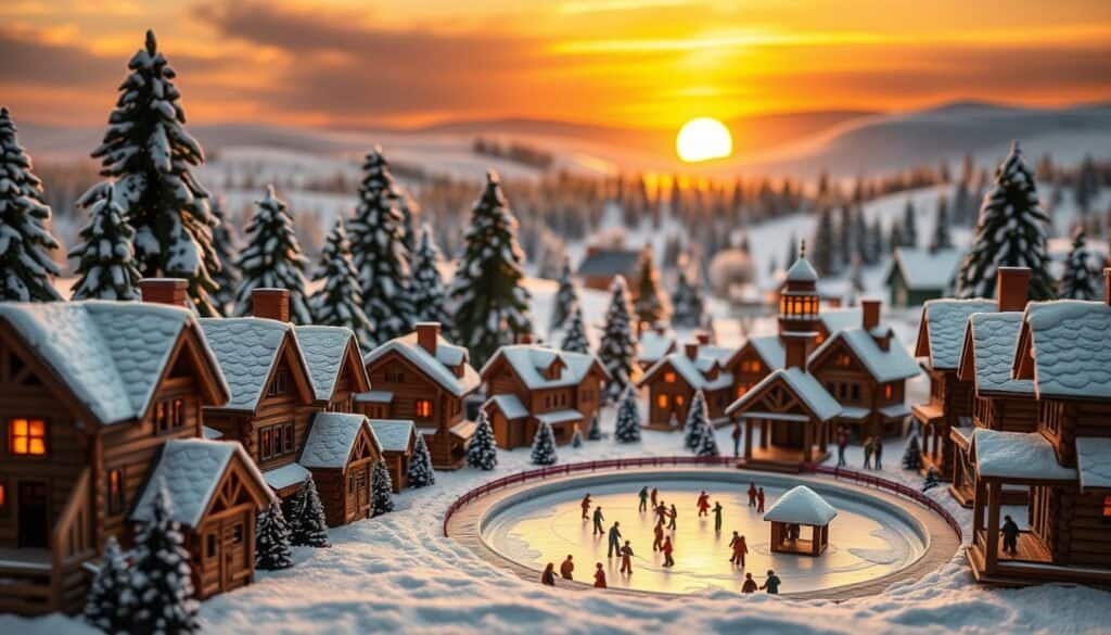 wooden holiday village