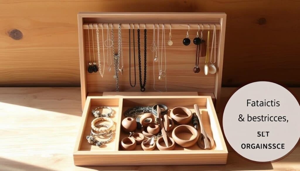 wooden jewelry organizers