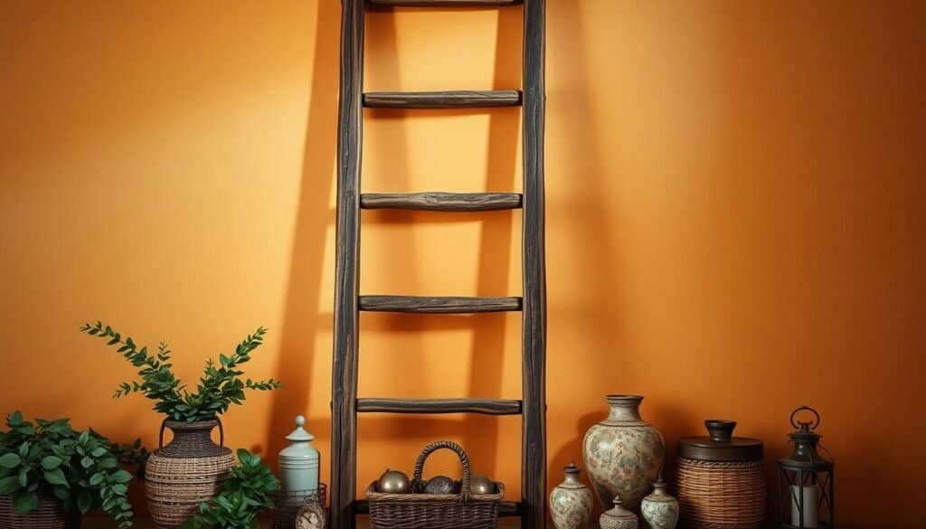 wooden ladder decor