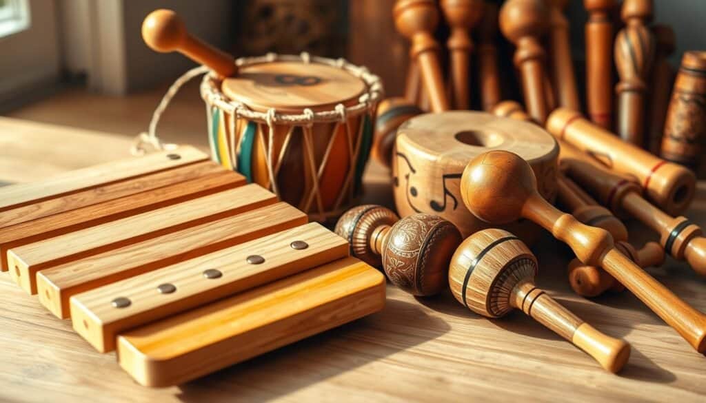 wooden musical instruments for kids