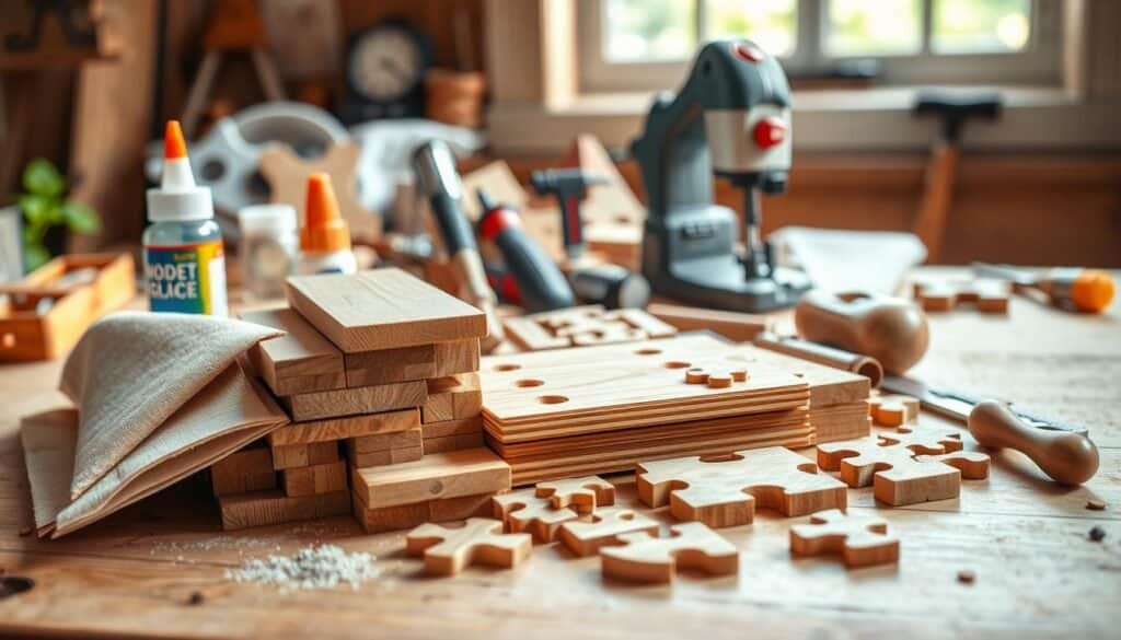 wooden puzzle craft