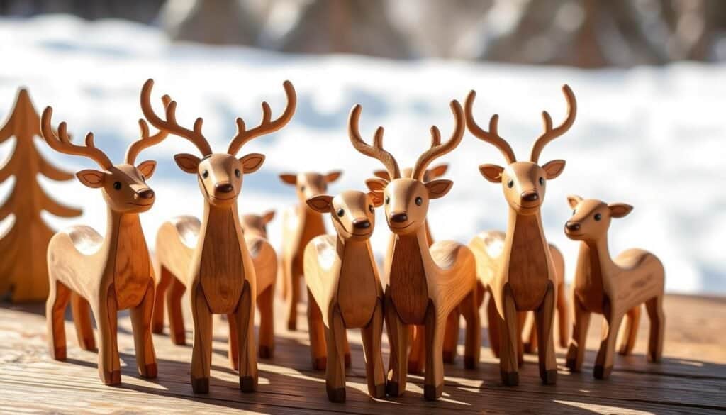 wooden reindeer crafts
