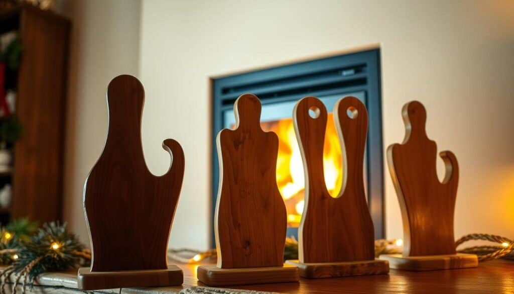 wooden stocking holders
