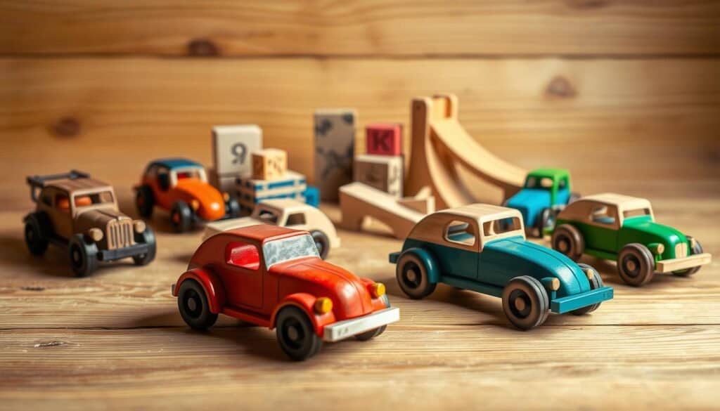 wooden toy cars