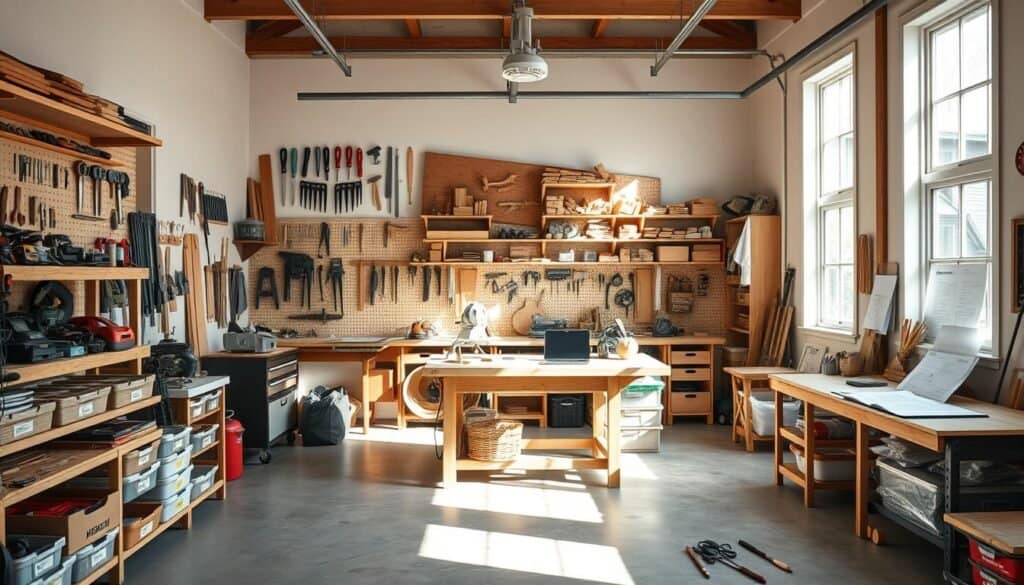 woodworking workshop organization