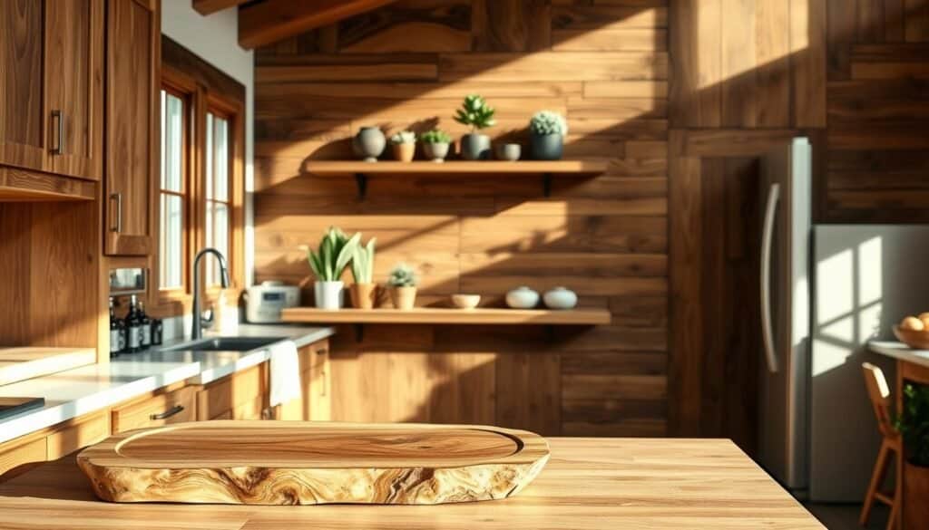 DIY wood accent projects for kitchen decor