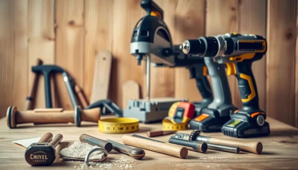 DIY wooden coffee table tools