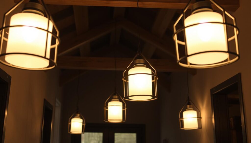Lighting Fixtures with Wooden Accents