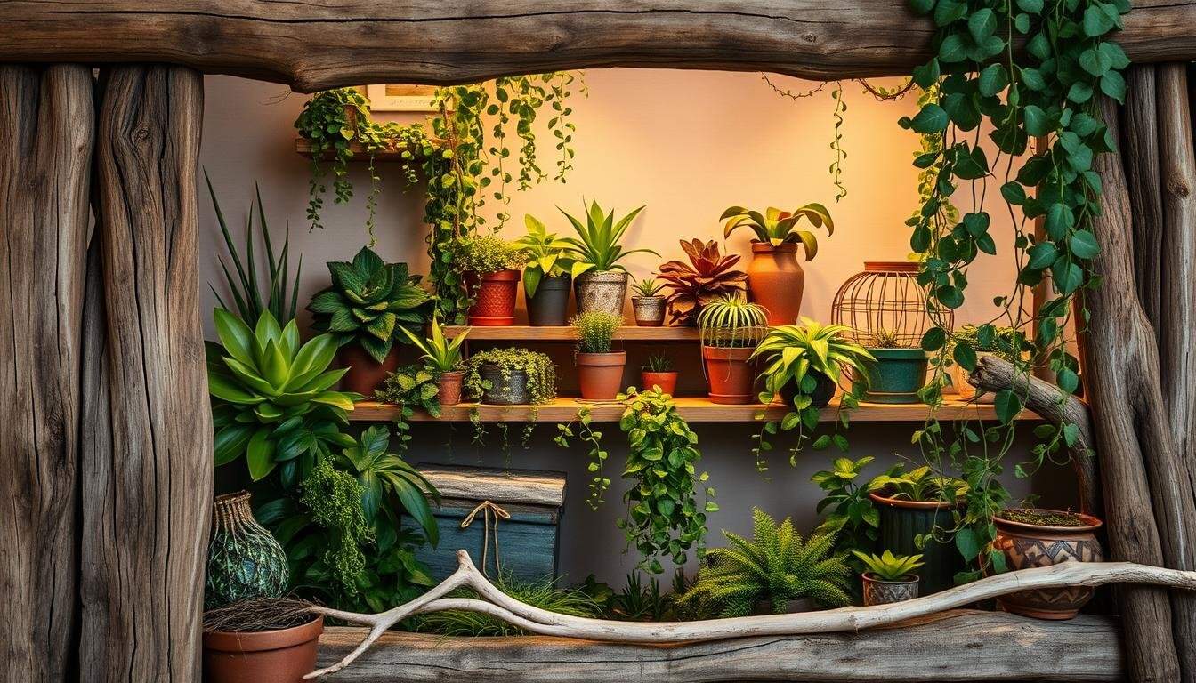 Simple Ways to Blend Wood and Plants for a Peaceful Space